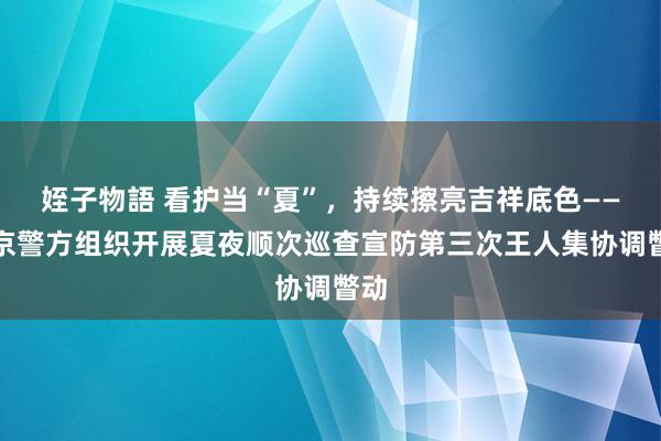 姪子物語 看护当“夏”，持续擦亮吉祥底色——南京警方组织开展夏夜顺次巡查宣防第三次王人集协调瞥动